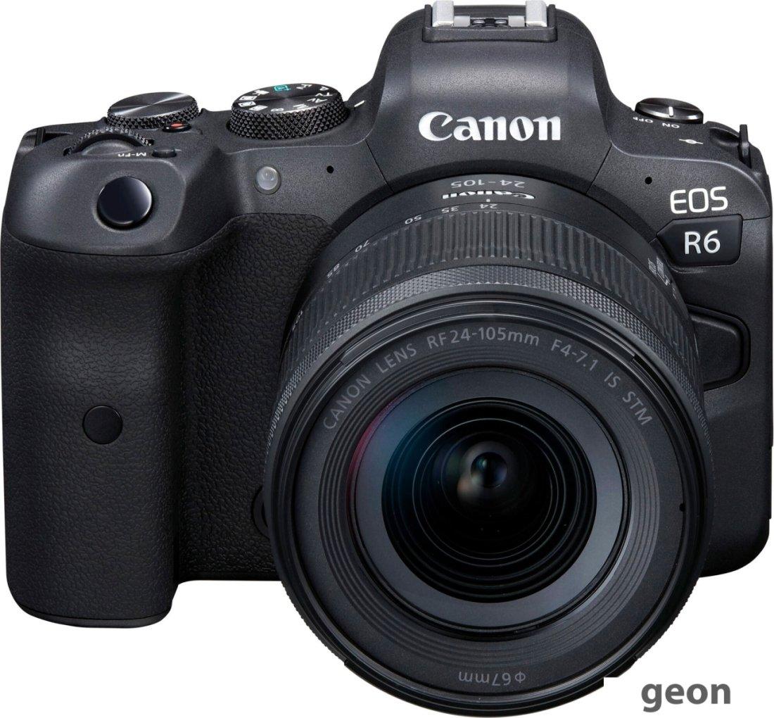 Беззеркальный фотоаппарат Canon EOS R6 Kit 24-105mm f/4-7.1 - фото 1 - id-p216313552