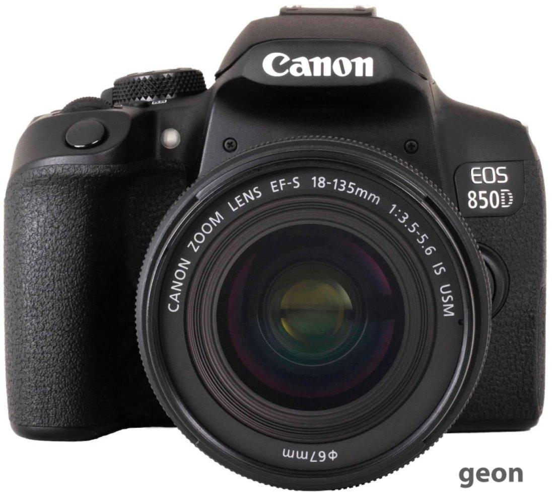 Зеркальный фотоаппарат Canon EOS 850D Kit 18-135mm f/3.5-5.6 IS USM - фото 1 - id-p216313643