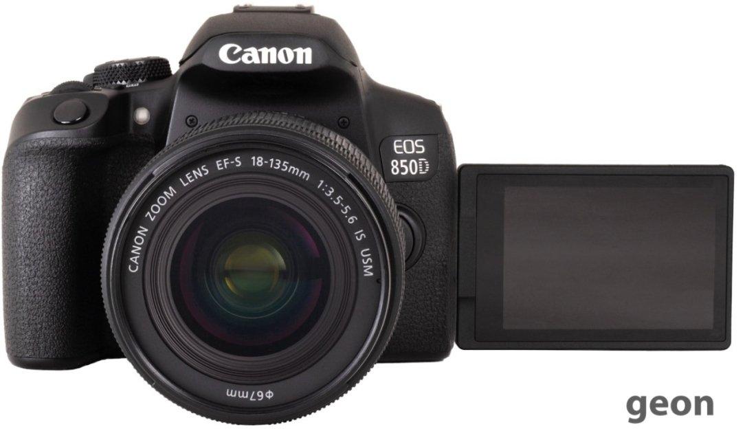 Зеркальный фотоаппарат Canon EOS 850D Kit 18-135mm f/3.5-5.6 IS USM - фото 2 - id-p216313643