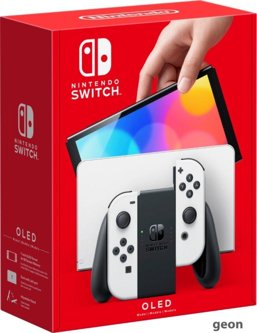 Игровая приставка Nintendo Switch OLED (белый)