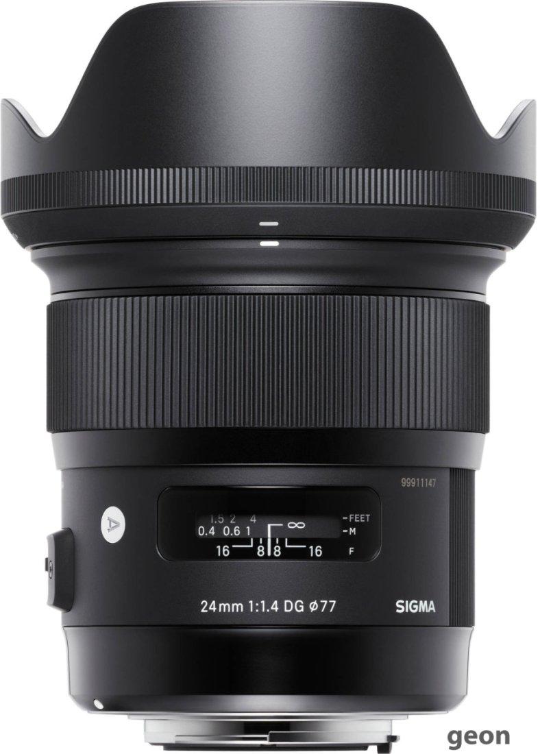 Объектив Sigma 24mm F1.4 DG HSM Art для Canon EF - фото 3 - id-p216313655