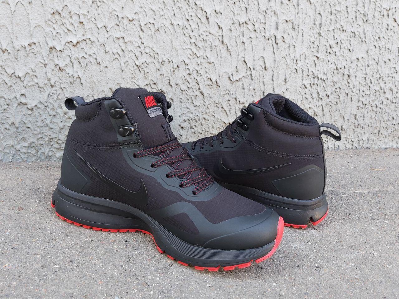 Мужские зимние термо кроссовки Nike Air Relentless 26 Mid Gore-tex черные - фото 2 - id-p216321556