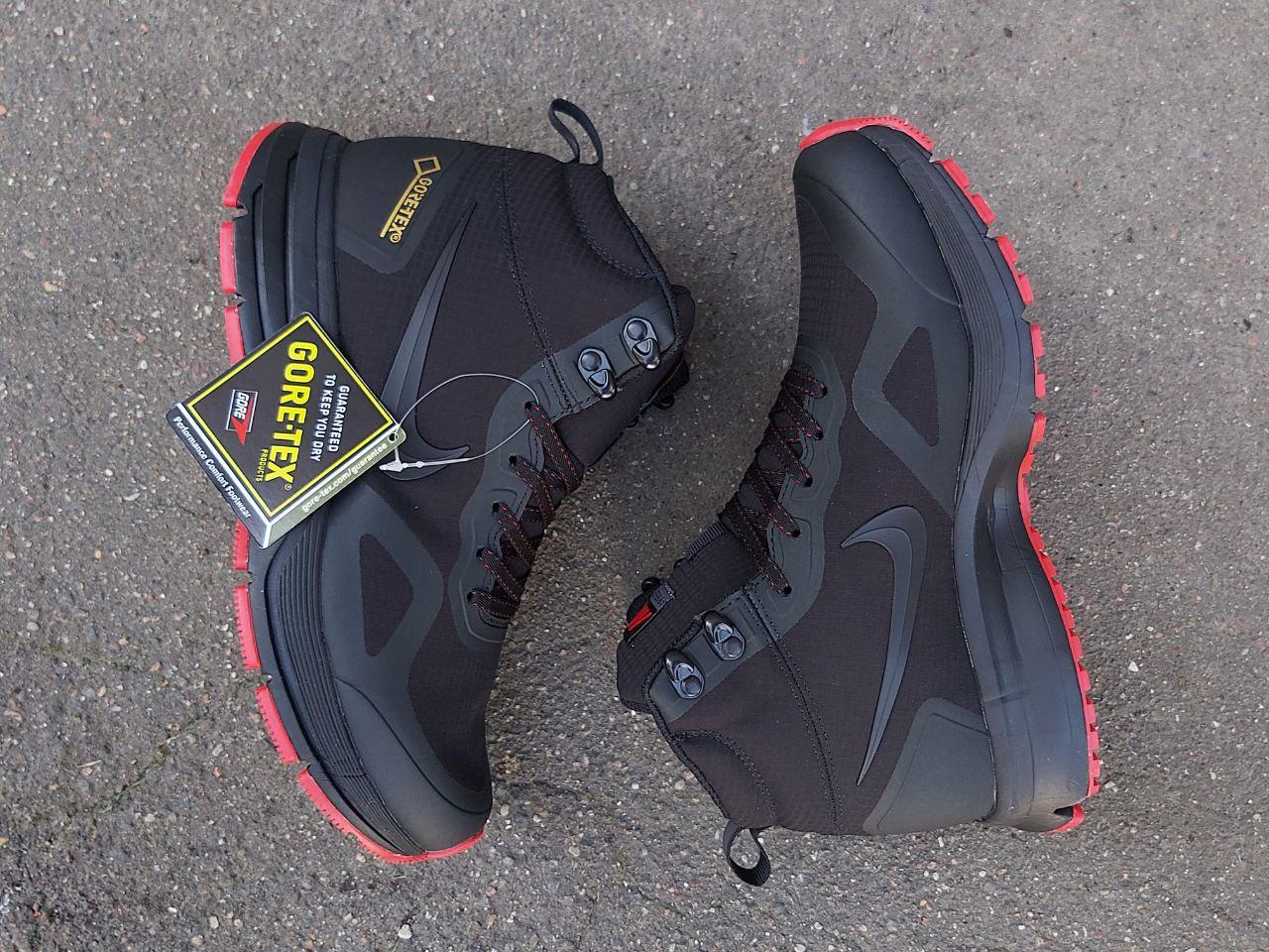 Мужские зимние термо кроссовки Nike Air Relentless 26 Mid Gore-tex черные - фото 5 - id-p216321556