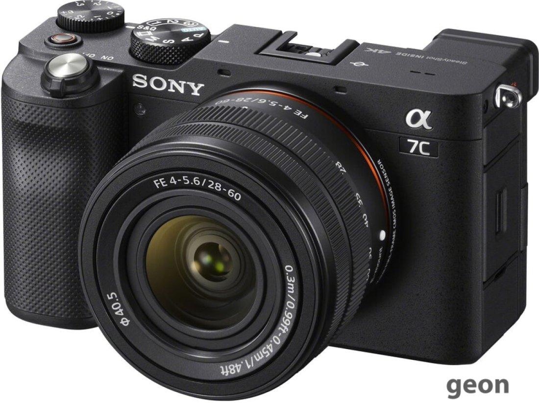 Беззеркальный фотоаппарат Sony Alpha a7C Kit 28-60mm (черный) - фото 2 - id-p216319159