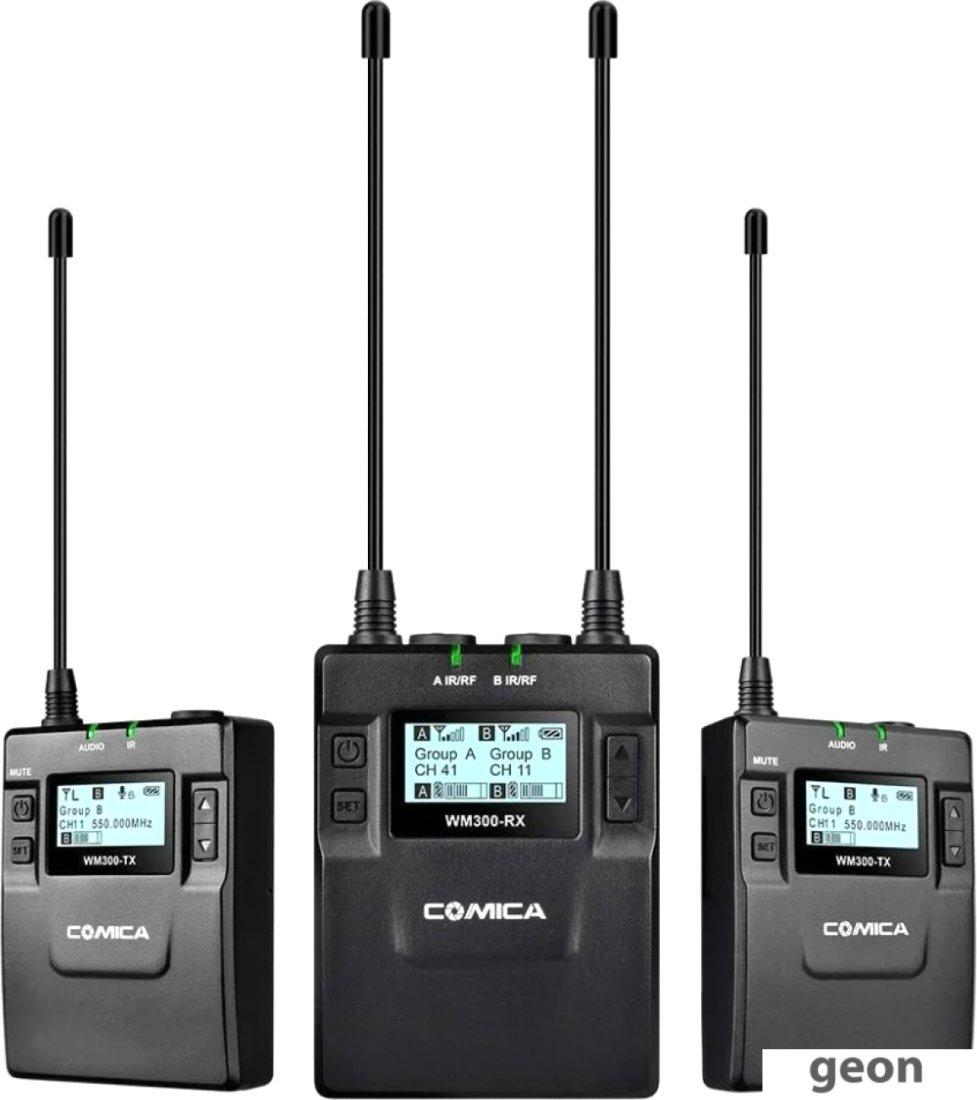 Микрофон Comica CVM WM300A (RX+TX+TX)