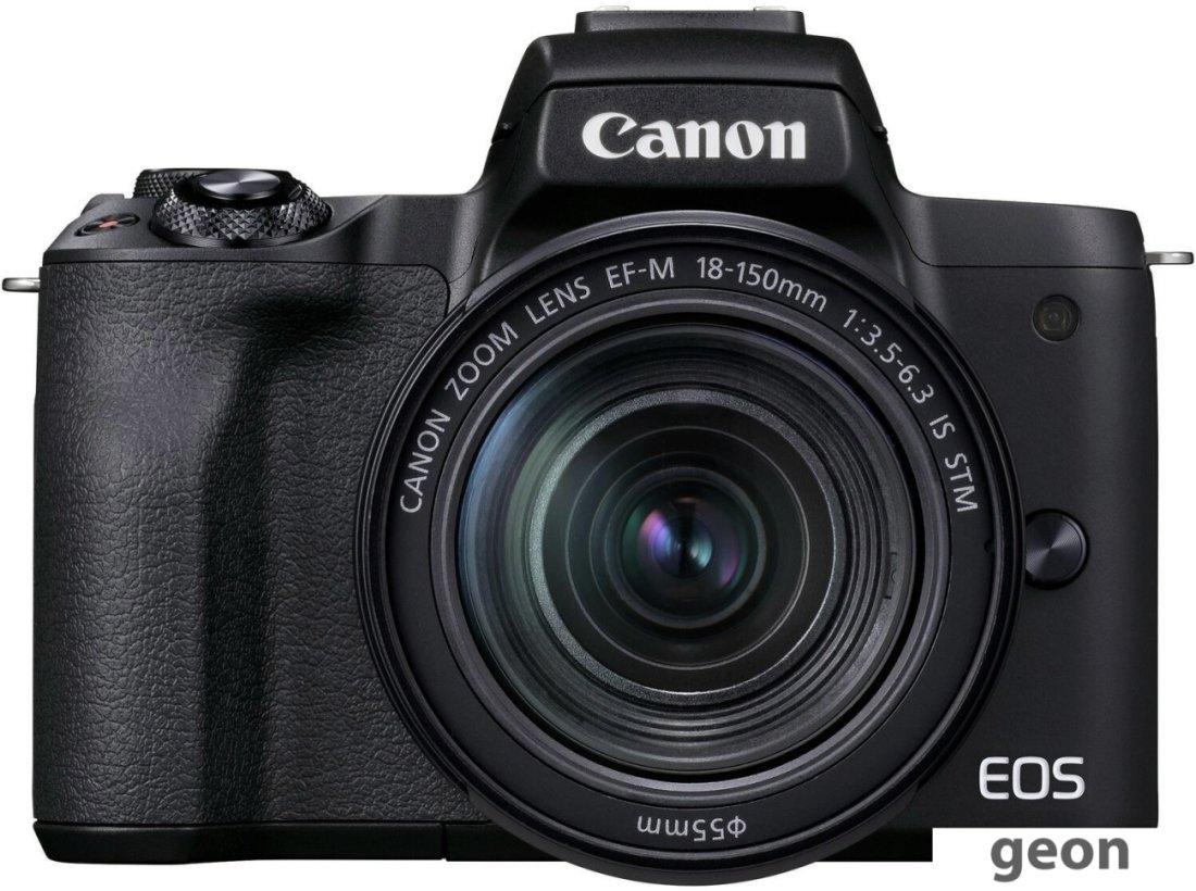 Беззеркальный фотоаппарат Canon EOS M50 Mark II Kit EF-M 18-150mm f/3.5-6.3 IS STM (черный)
