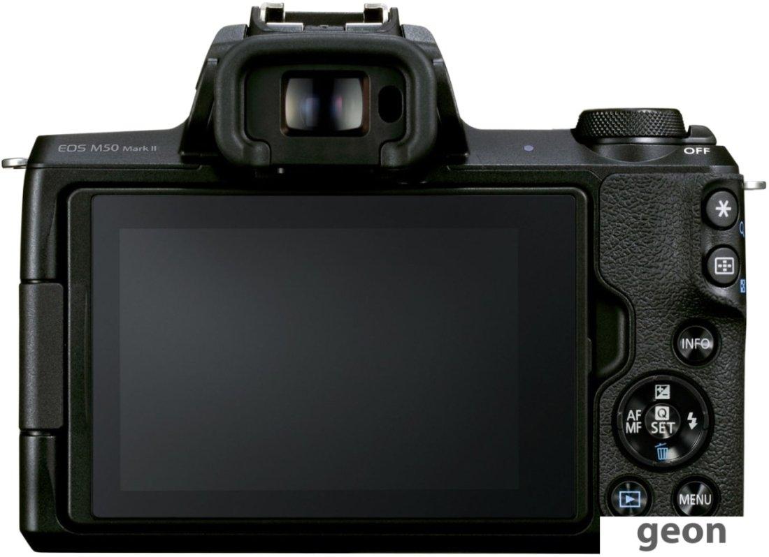 Беззеркальный фотоаппарат Canon EOS M50 Mark II (черный) - фото 2 - id-p216315341