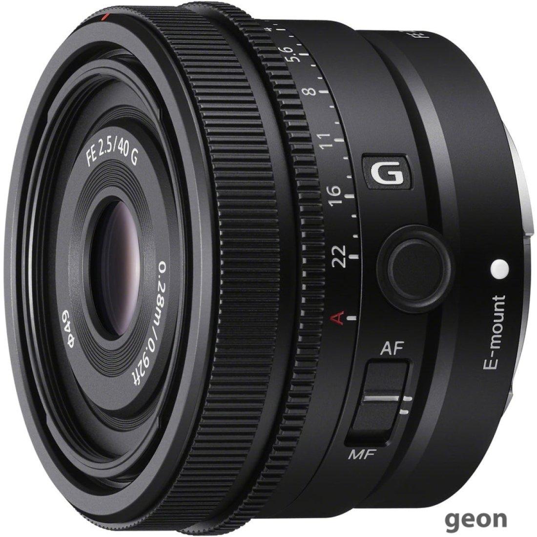 Объектив Sony FE 40mm F/2.5 G - фото 1 - id-p216314350