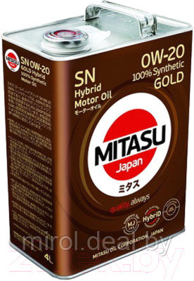 Моторное масло Mitasu Gold Hybrid SN 0W20 / MJ-102h-4 - фото 1 - id-p216325010