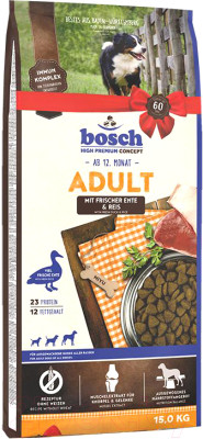 Сухой корм для собак Bosch Petfood Adult Duck&Rice / 80780015 - фото 1 - id-p216326097