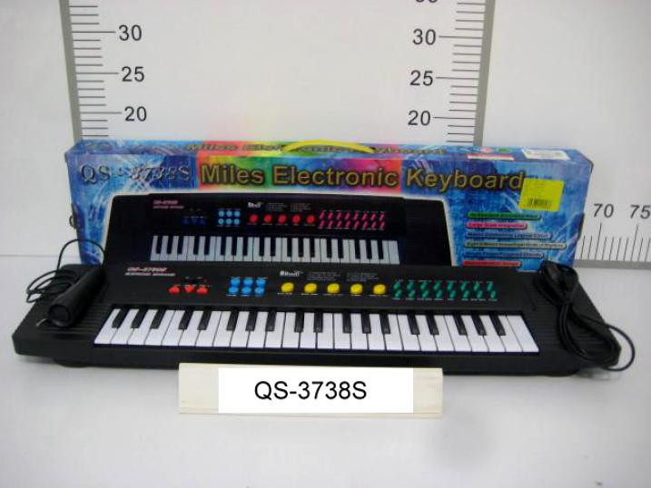 Детский электронный синтезатор 62 см- пианино с микрофоном «Electronic Keyboard» QS-3738-S - фото 2 - id-p30761408