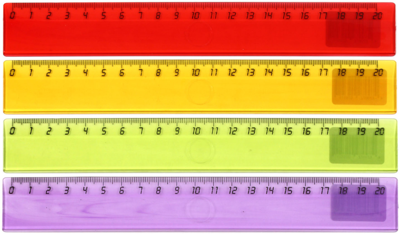 Линейка пластиковая Attache Economy 20 см, ассорти - фото 3 - id-p216330833