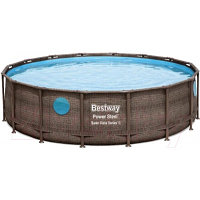 Каркасный бассейн Bestway Power Steel Swim Vista 56719 (610x366x122, с фильтром-насосом и лестницей)