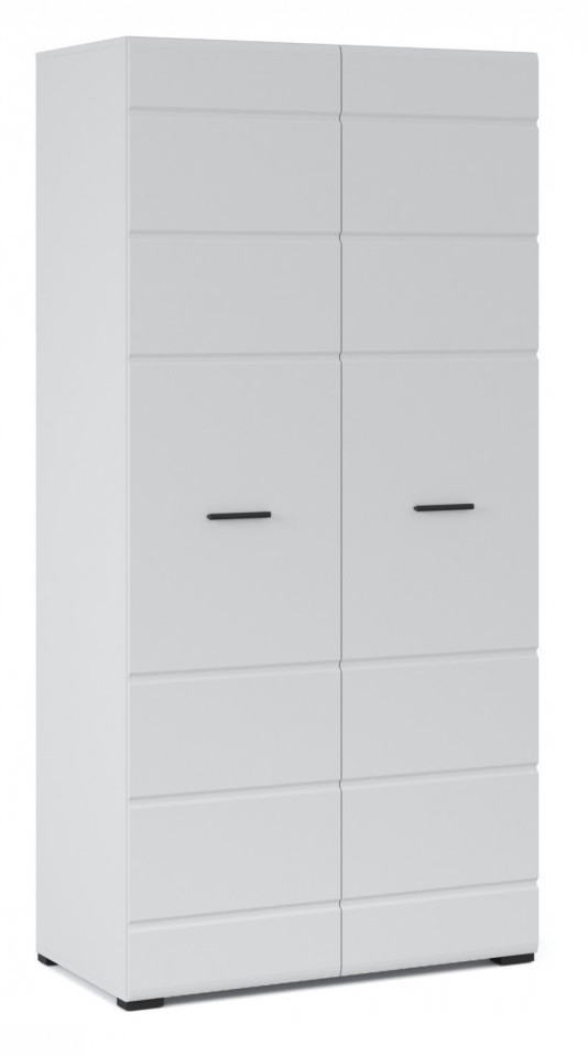 Распашной шкаф для гостиной Йорк 2дв Белый/белый глянец фабрика Империал - фото 1 - id-p155527162