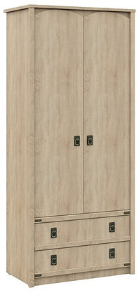 Шкаф 2 двери 2 ящика Валенсия (Дуб сонома) фабрика Империал, фото 2