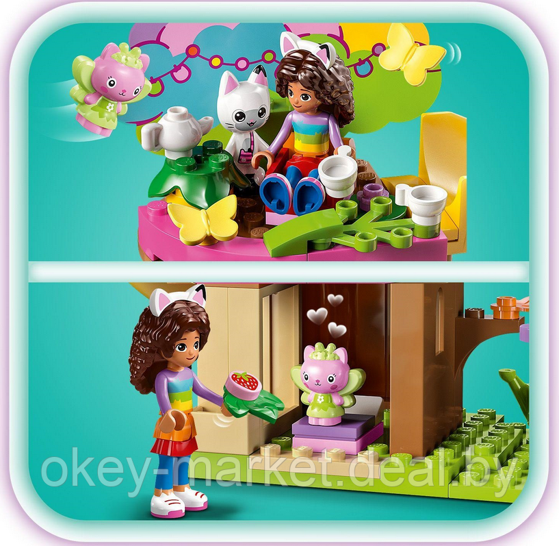 Конструктор LEGO Gabby's Dollhouse Вечеринка в саду Китти Феи - фото 9 - id-p216340407