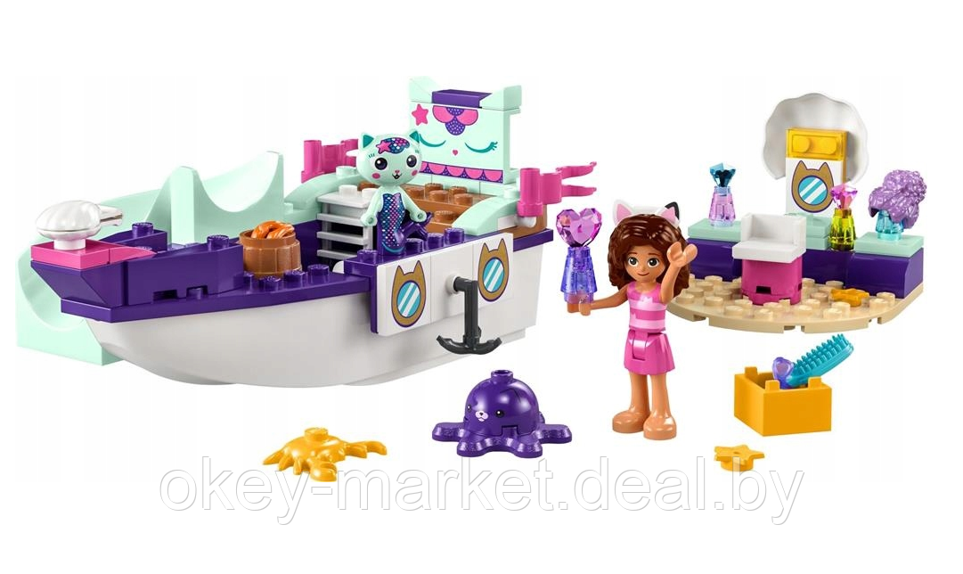 Конструктор LEGO Gabby's Dollhouse Корабль и спа Габби и МерКэта 10786 - фото 3 - id-p216340411