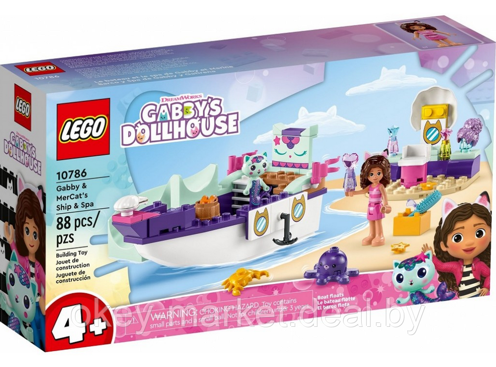 Конструктор LEGO Gabby's Dollhouse Корабль и спа Габби и МерКэта 10786 - фото 1 - id-p216340411