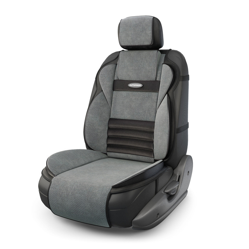 Накидка на сиденье Multi Comfort, ортопедическая, велюр, чёрн./т.серы MLT-320 BK/D.GY - фото 1 - id-p216343317