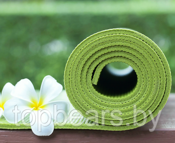 Коврик для йоги (аэробики) YOGAM ZTOA 173х61х0.5 см Зеленый - фото 1 - id-p179743830