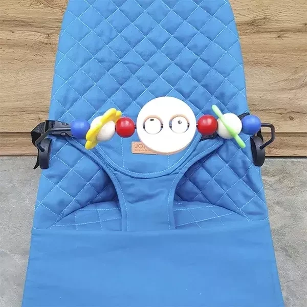 Кресло-шезлонг для новорожденных Good Luck / Кресло-качалка для ребёнка (синий) - фото 2 - id-p216343532
