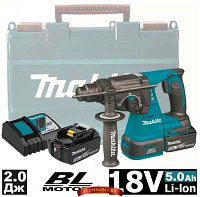 Аккумуляторный перфоратор Makita DHR242RTE (2 акк. 18V, 5.0 Ач, кейс)