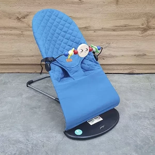 Кресло-шезлонг для новорожденных Good Luck / Кресло-качалка для ребёнка (синий)