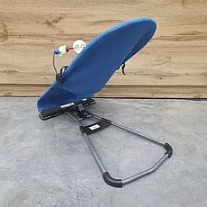 Кресло-шезлонг для новорожденных Good Luck / Кресло-качалка для ребёнка (синий), фото 2
