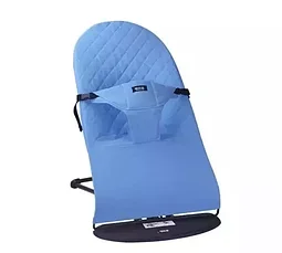 Кресло-шезлонг для новорожденных Good Luck / Кресло-качалка для ребёнка (синий), фото 3