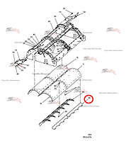 Уголок 015.91765 для свеклоуборочного комбайна Grimme Rexor 620/630