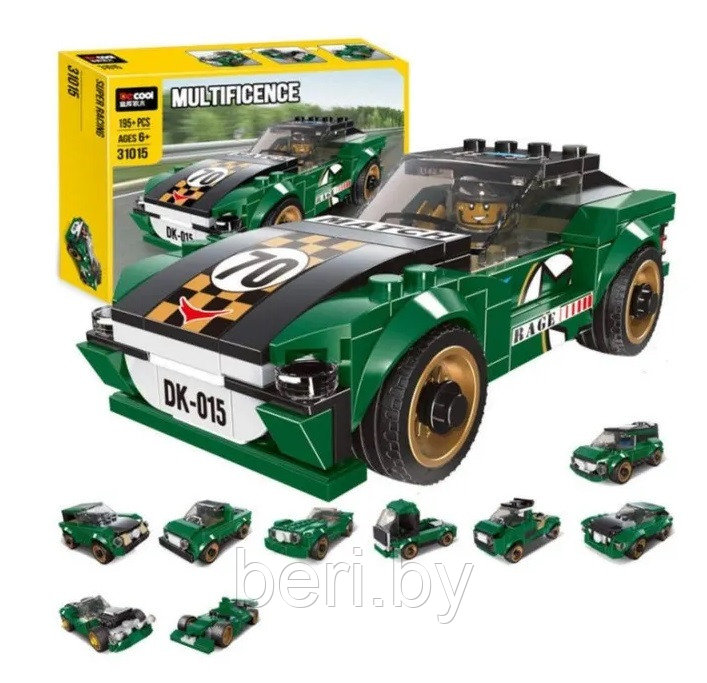 31015 Конструктор Decool Автомобиль спорткар 10 в 1, 195 деталей, аналог Лего Техник (LEGO Technic) 195 - фото 1 - id-p216362013