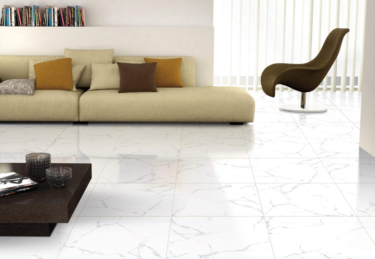 600*600*9 Gres White marble matt (4/1,44) - фото 3 - id-p216362386