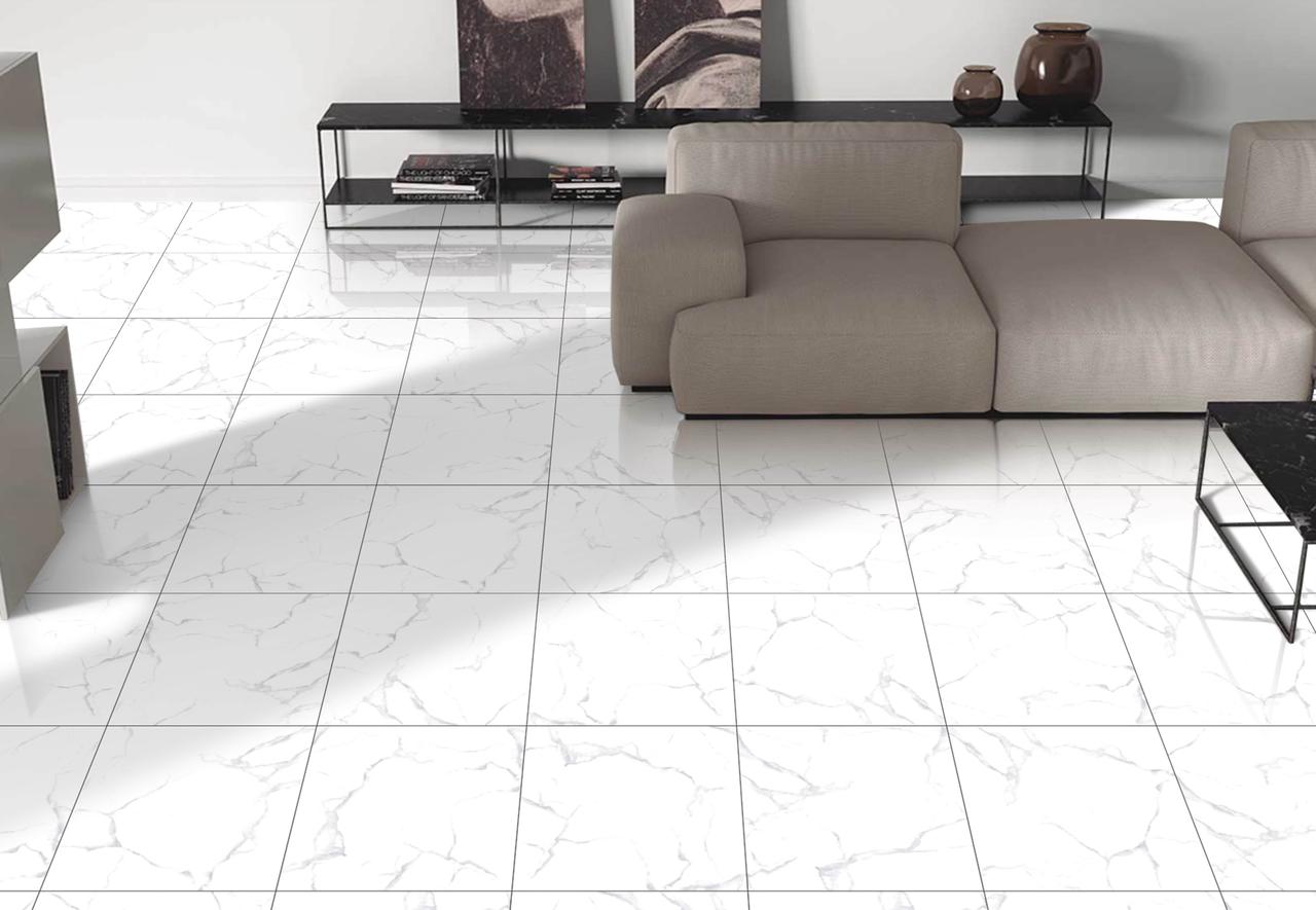600*600*9 Gres White marble matt (4/1,44) - фото 5 - id-p216362386