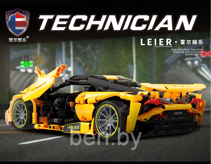 50029 Конструктор Technician Спорткар McLaren 720S, 1128 деталей, аналог LEGO - фото 7 - id-p216362617