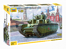 Игрушка из пластмассы "Советский тяжелый танк "Т-35",5061