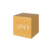 Настольные часы с термометром Куб для нанесения логотипа