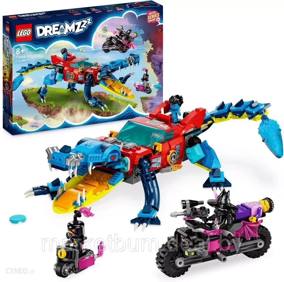 Конструктор LEGO DREAMZzz 71458, Машинка-крокодил - фото 1 - id-p216363640