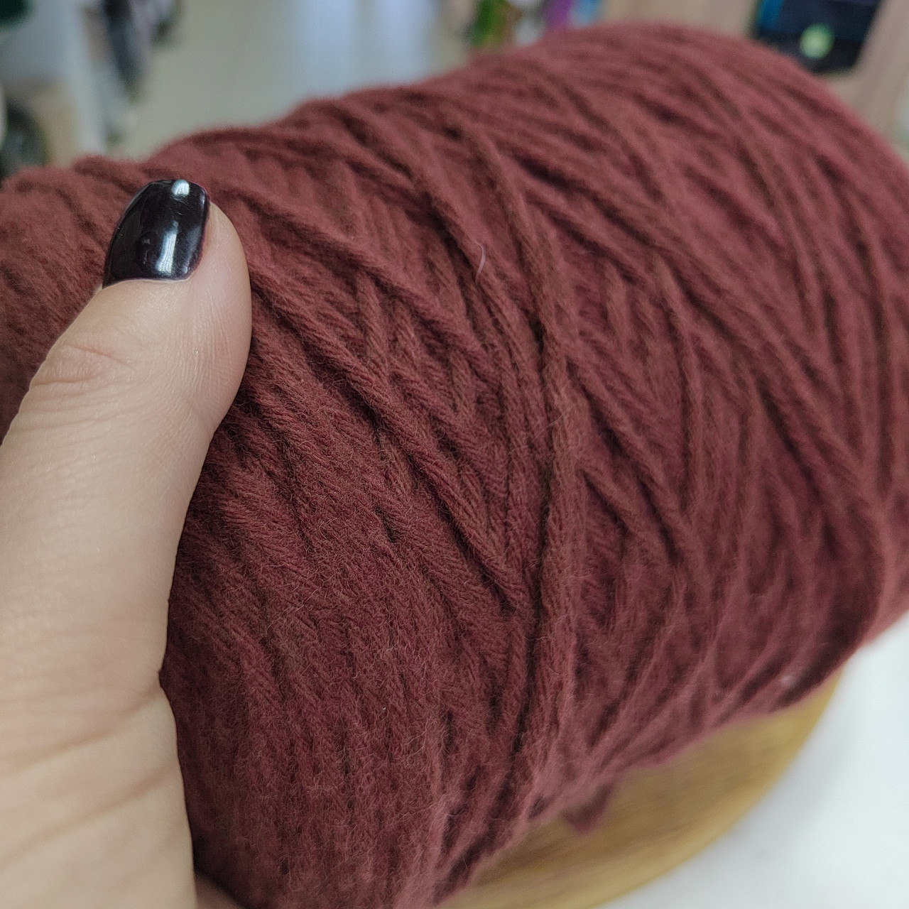 Пряжа Lanacardate, So wool 100% меринос 100 м 100г цвет: бордо