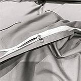 Комплект постельного белья 2-x спальный MENCY ЖАТКА Светло серый/серый, фото 2