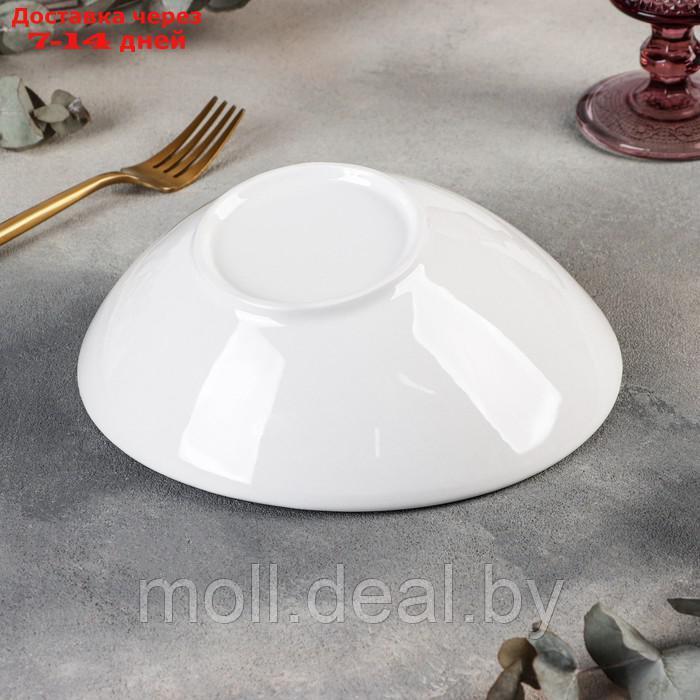 Салатник фарфоровый White Label, 600 мл, 20×8,5 см, цвет белый - фото 3 - id-p215260044