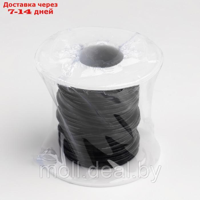 Шнур для плетения, из натуральной кожи, d = 2 мм, 10 ± 0,5 м, цвет чёрный - фото 5 - id-p216348596