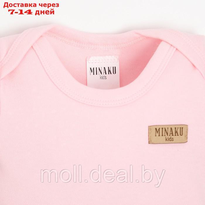 Боди детский MINAKU, цвет розовый, рост 62-68 см - фото 6 - id-p216348670