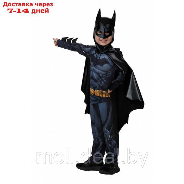 Карнавальный костюм "Бэтмэн" без мускулов, сорочка, брюки, маска, плащ, р.110-56 - фото 3 - id-p216348713