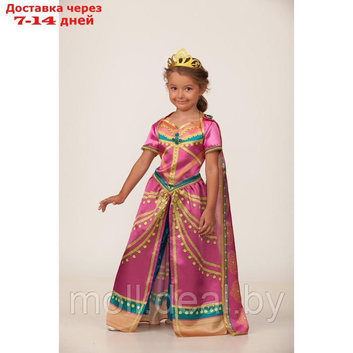 Карнавальный костюм "Жасмин", платье, корона, р.34, рост 134 см - фото 2 - id-p216348813