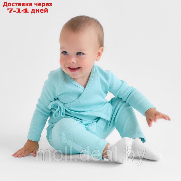 Комплект детский (кофта и штаны) MINAKU, цвет голубой, рост 86-92 см - фото 4 - id-p216355242