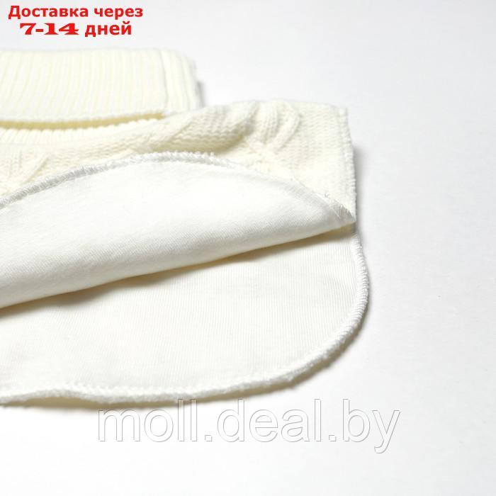 Манишка для девочки, цвет молочный, размер 50-52 - фото 2 - id-p216355297