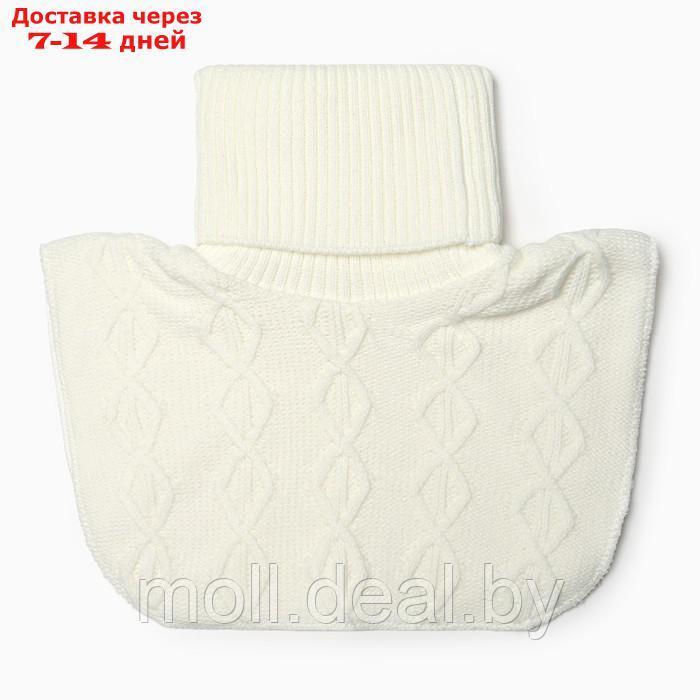 Манишка для девочки, цвет молочный, размер 50-52 - фото 3 - id-p216355297