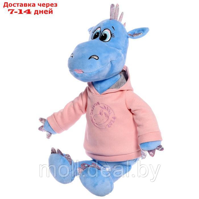 Мягкая игрушка "Дракон Дейзи в толстовке", 25 см, цвет синий - фото 2 - id-p216355307