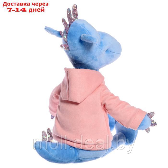 Мягкая игрушка "Дракон Дейзи в толстовке", 25 см, цвет синий - фото 3 - id-p216355307