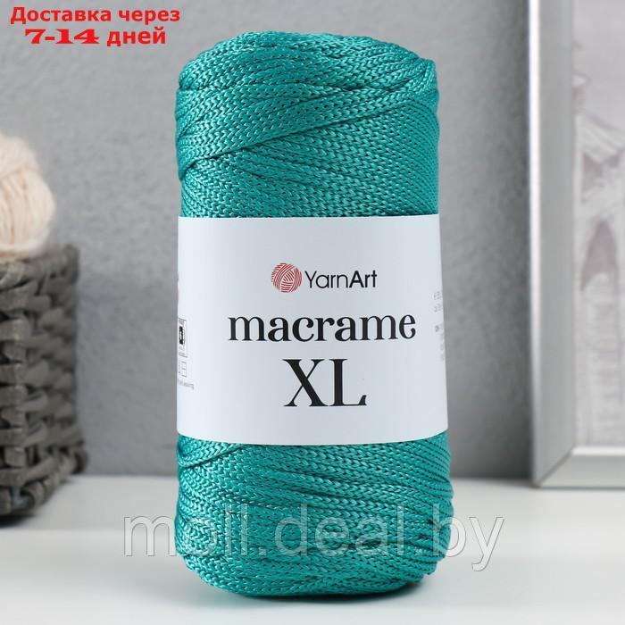 Пряжа "Macrame XL" 100% полиэстер 130м/250г (158 изумруд) - фото 5 - id-p216349611